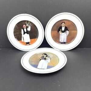 Set of 3 Williams Sonoma Sommelier Salad Plates 7.75" Japan Decorated in the USA